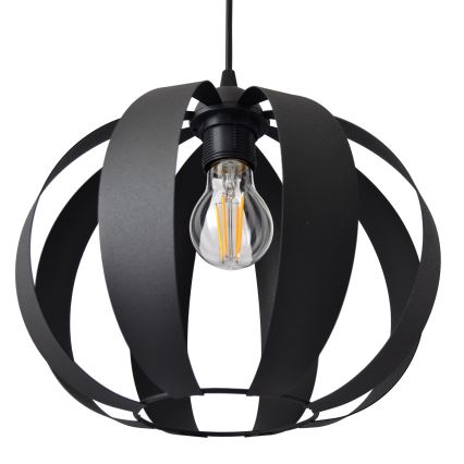 Luster na sajli NEWTON 1xE27/15W/230V crno
