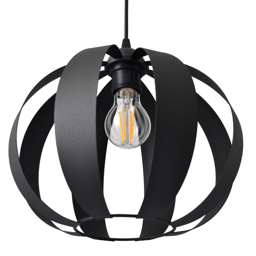 Luster na sajli NEWTON 1xE27/15W/230V crno