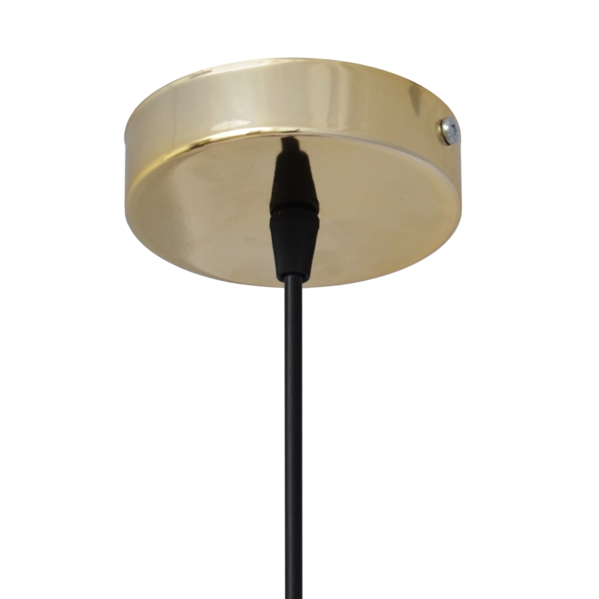 Luster na sajli NEWTON 1xE27/15W/230V crno/zlatna