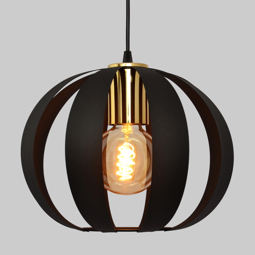 Luster na sajli NEWTON 3xE27/15W/230V crno
