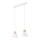 Luster na sajli NICO 2xE27/60W/230V bela/bukva