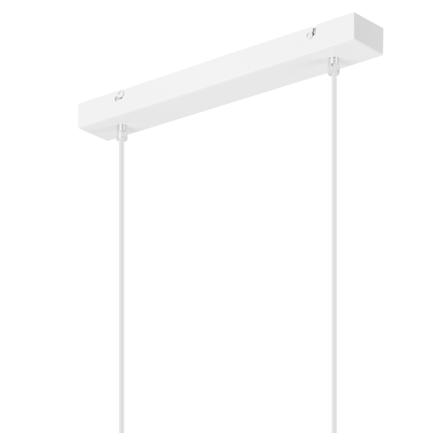 Luster na sajli NICO 2xE27/60W/230V bela/bukva