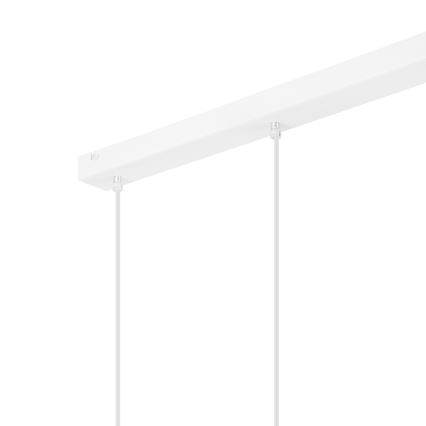 Luster na sajli NICO 3xE27/60W/230V bela/bukva