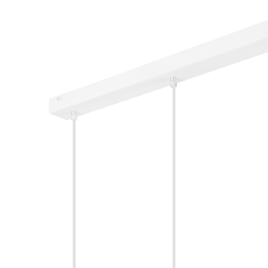 Luster na sajli NICO 3xE27/60W/230V bela/bukva