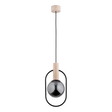 Luster na sajli NIKI 1xE14/10W/230V crno/bež