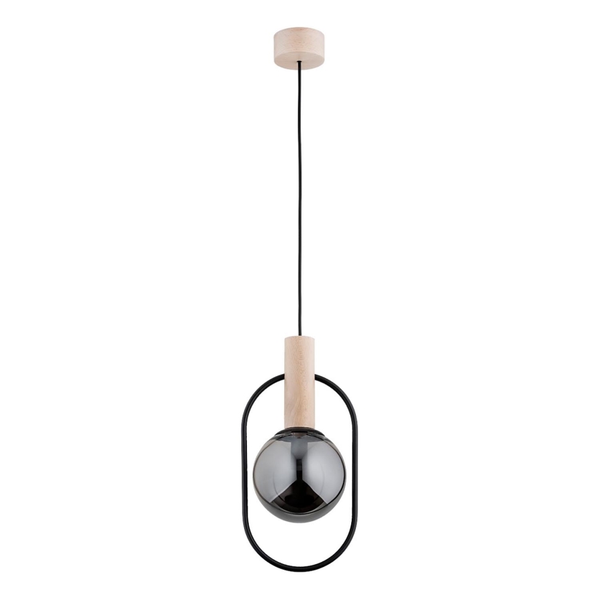 Luster na sajli NIKI 1xE14/10W/230V crno/bež