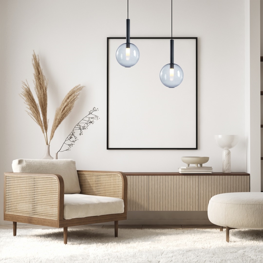 Luster na sajli NIKO 1xG9/9W/230V pr. 20 cm crno
