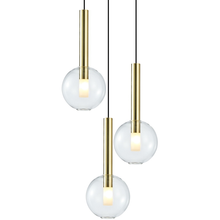 Luster na sajli NIKO 3xG9/9W/230V zlatna