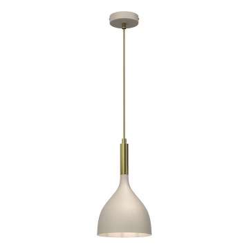 Luster na sajli NOAK 1xE27/15W/230V bež/zlatna