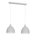 Luster na sajli NOAK 2xE27/15W/230V sivo