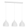 Luster na sajli NOAK 3xE27/15W/230V sivo