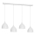 Luster na sajli NOAK 4xE27/15W/230V sivo