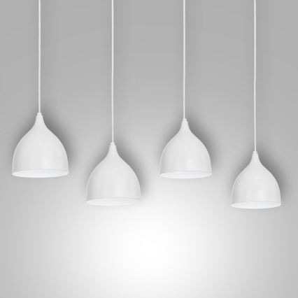 Luster na sajli NOAK 4xE27/15W/230V sivo