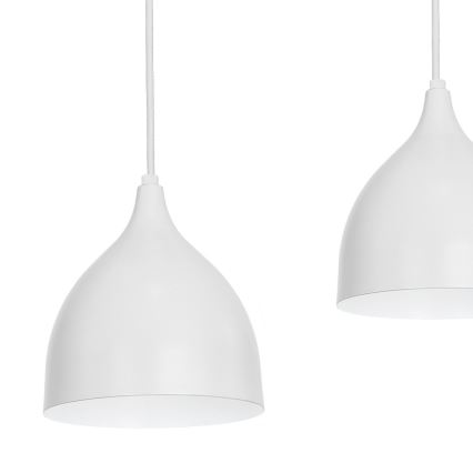 Luster na sajli NOAK 4xE27/15W/230V sivo