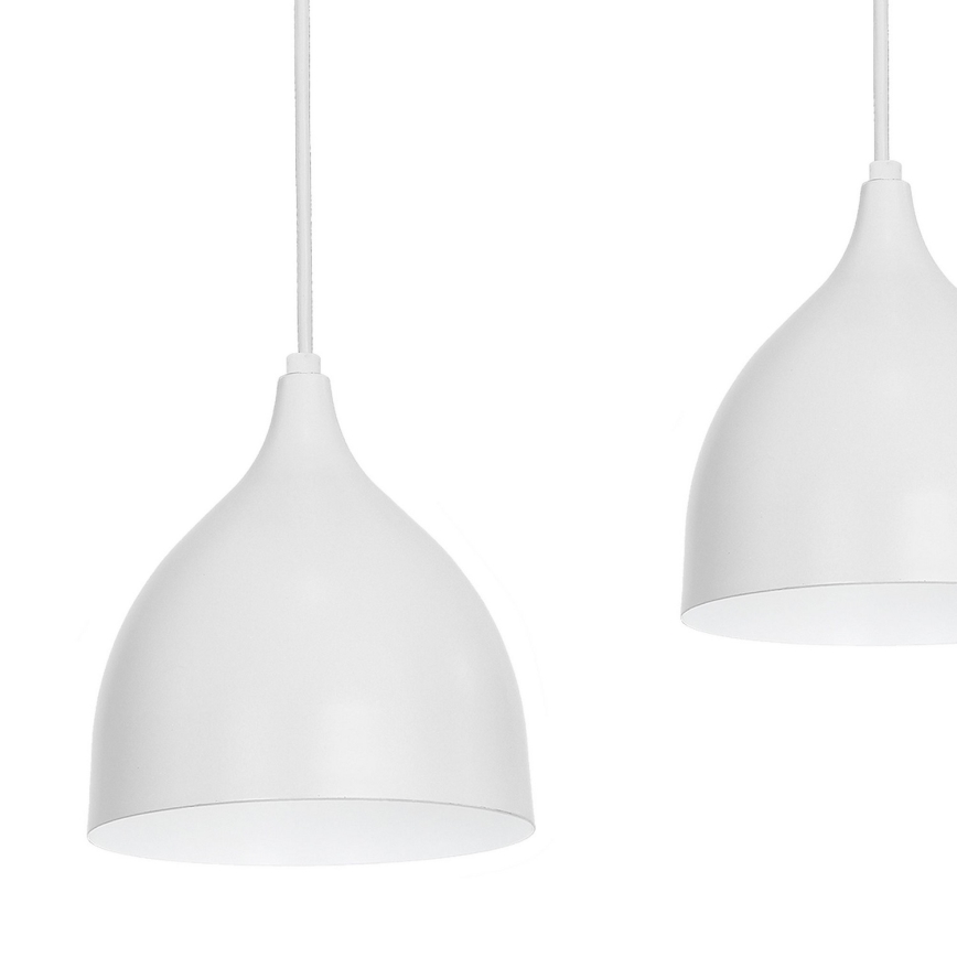 Luster na sajli NOAK 4xE27/15W/230V sivo