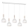 Luster na sajli NOAK 5xE27/15W/230V bela/bukva