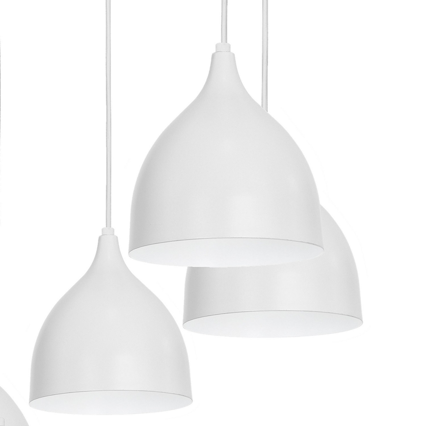 Luster na sajli NOAK 5xE27/15W/230V sivo