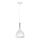 Luster na sajli NOAK WOOD 1xE27/15W/230V bela/bukva