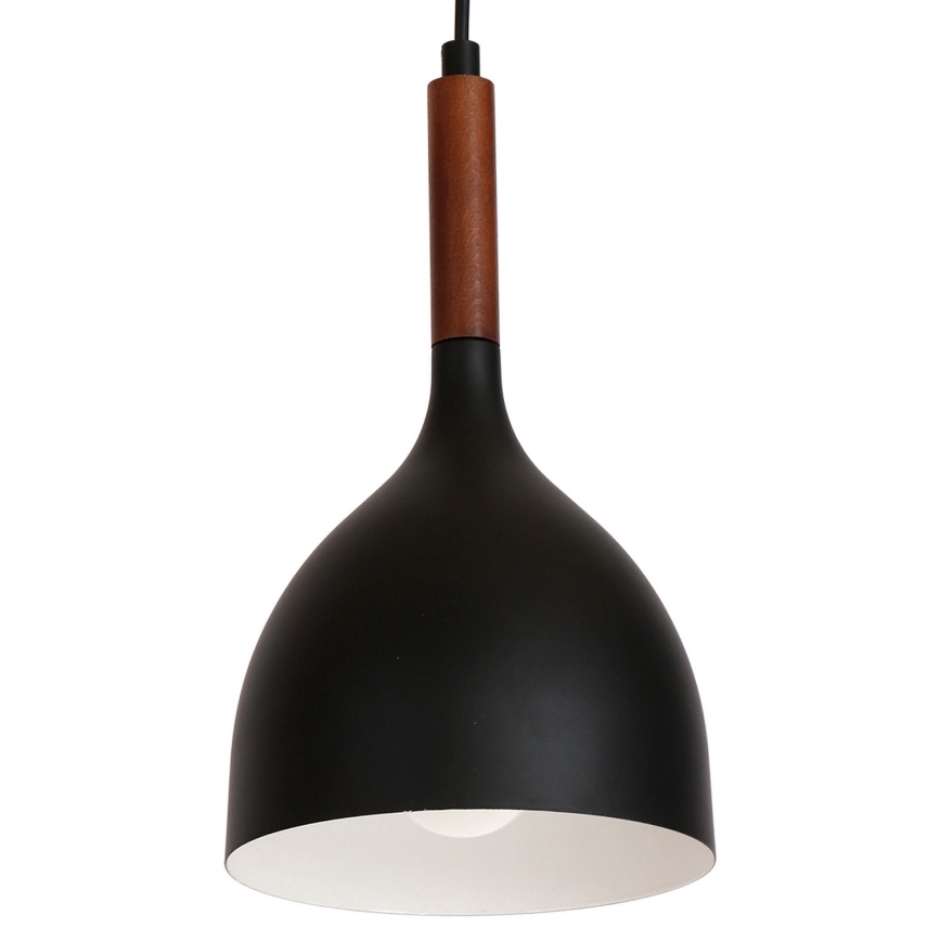 Luster na sajli NOAK WOOD 1xE27/60W/230V
