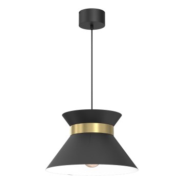 Luster na sajli NORGE 1xE27/15W/230V crno/zlatna