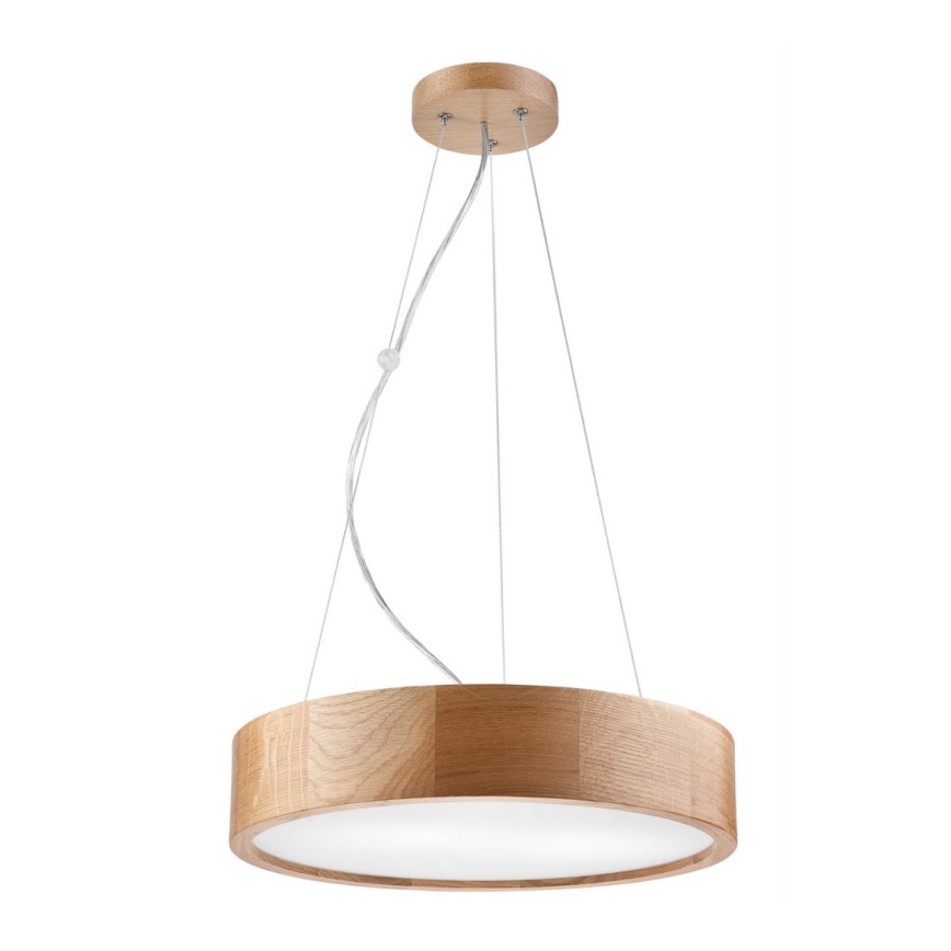 Luster na sajli OAK, 2xE27/60W/230V, hrast, prečnik 37 cm