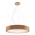 Luster na sajli OAK 3xE27/60W/230V hrast ø 47,5 cm
