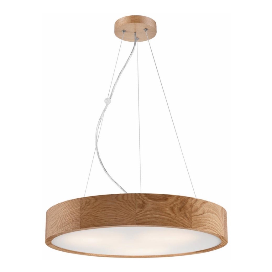 Luster na sajli OAK 3xE27/60W/230V hrast ø 47,5 cm