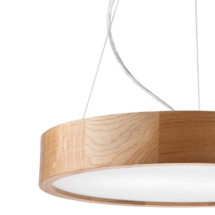 Luster na sajli OAK 3xE27/60W/230V hrast ø 47,5 cm