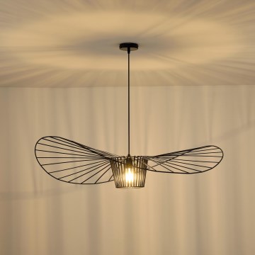 Luster na sajli OGGI 1xE27/40W/230V prečnik 100 cm crna