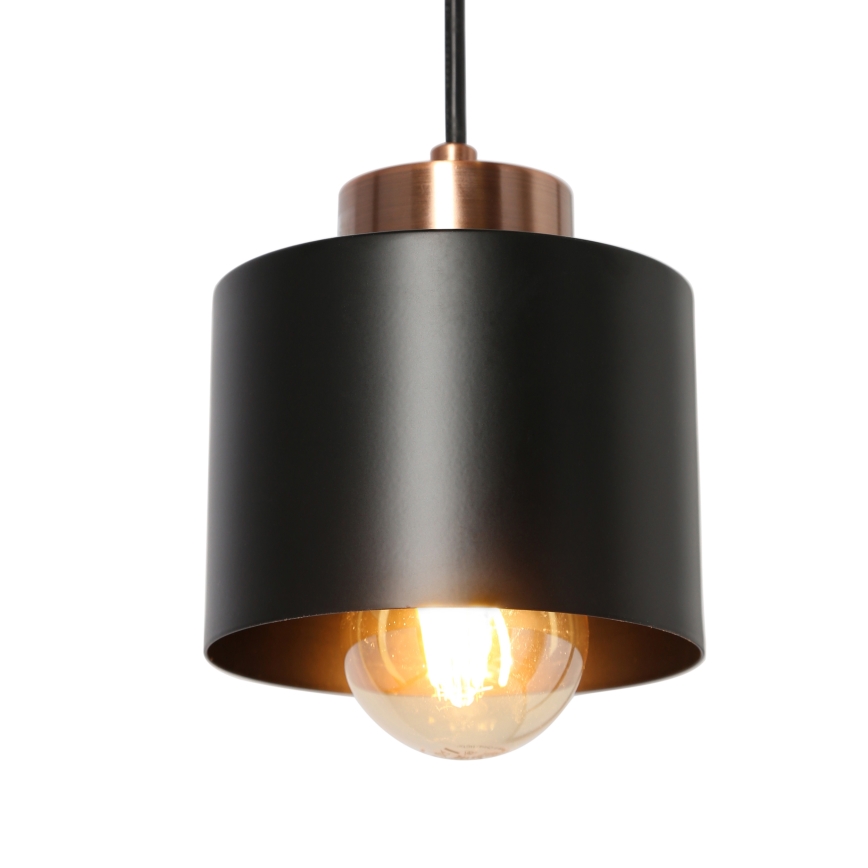 Luster na sajli OLENA 1xE27/60W/230V crno