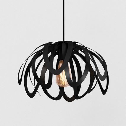 Luster na sajli ORCHID 1xE27/60W/230V crno