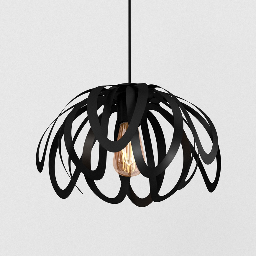 Luster na sajli ORCHID 1xE27/60W/230V crno