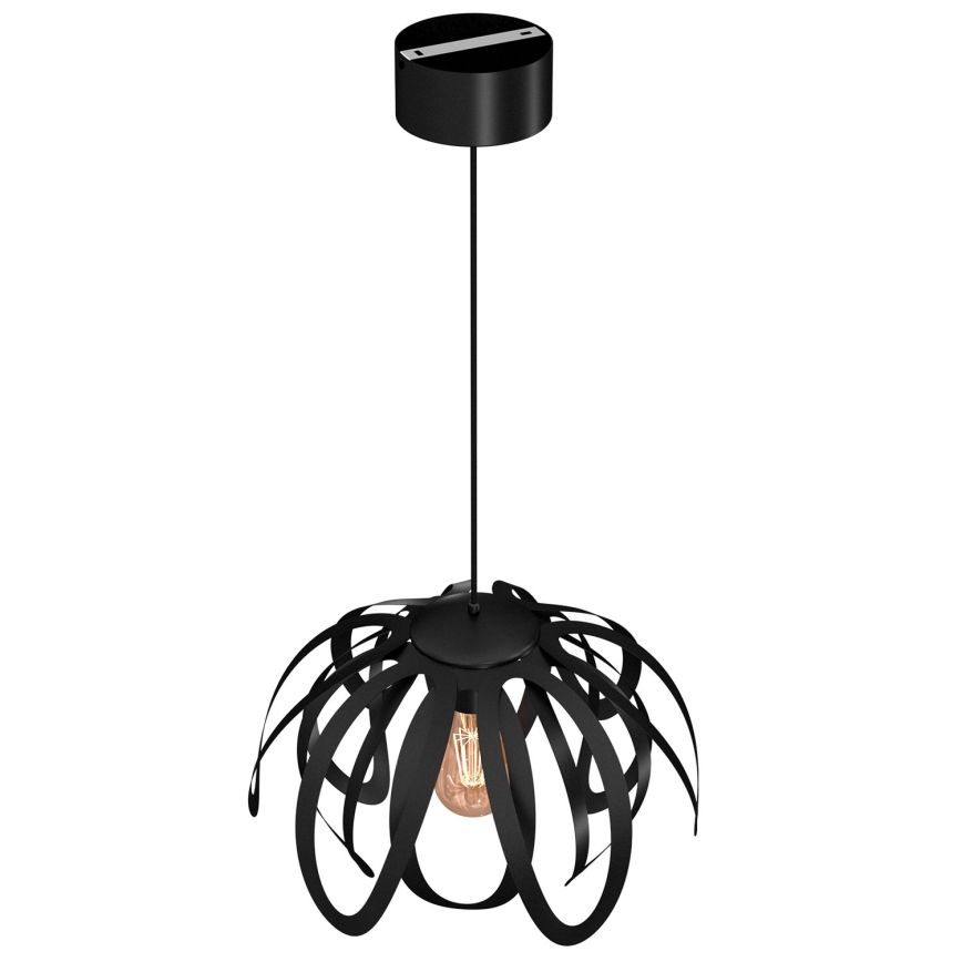 Luster na sajli ORCHID 1xE27/60W/230V crno
