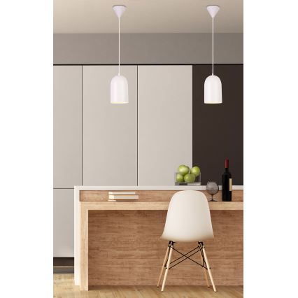 Luster na sajli OSS 1xE27/40W/230V bela