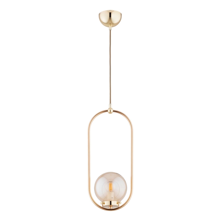 Luster na sajli OVAL 1xE14/10W/230V zlatna