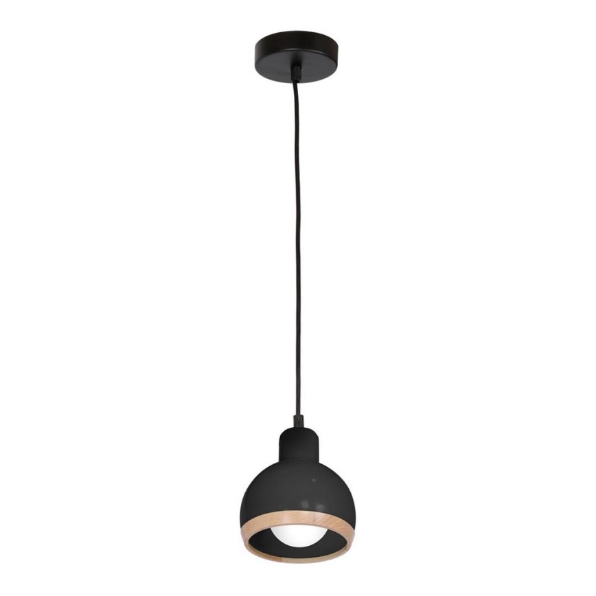 Luster na sajli OVAL 1xE27/60W/230V crno