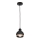 Luster na sajli OVAL 1xE27/60W/230V crno