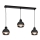 Luster na sajli OVAL 3xE27/60W/230V crno