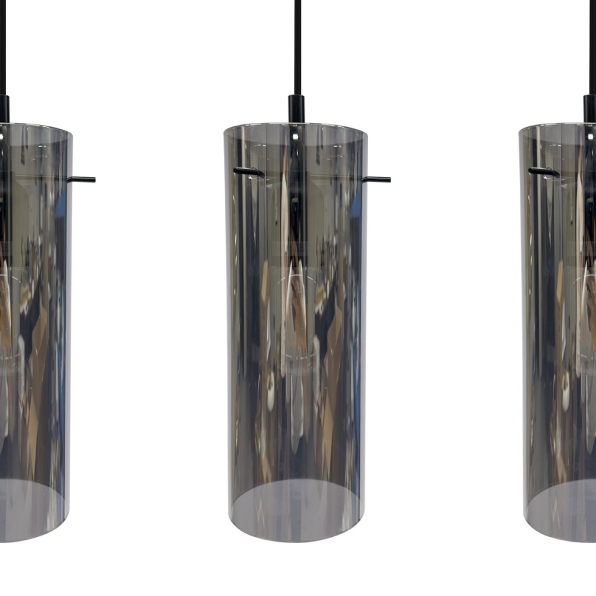 Luster na sajli PADOVA 3xE27/15W/230V crno