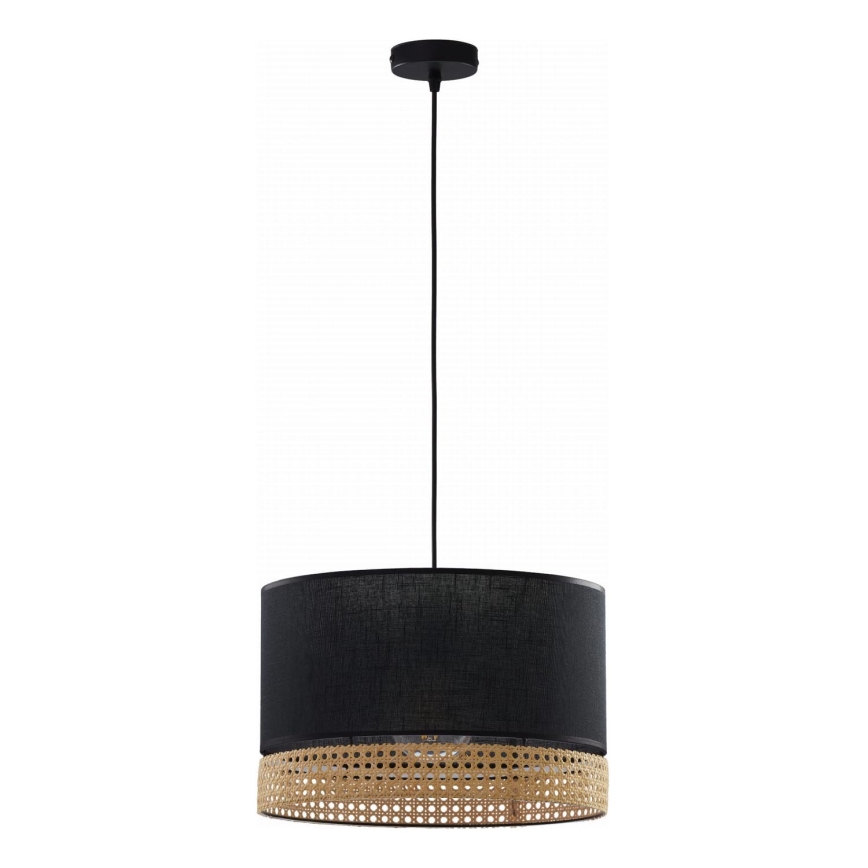 Luster na sajli PAGLIA 1xE27/15W/230V crno/ratan