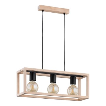 Luster na sajli PAKO 3xE27/15W/230V bež
