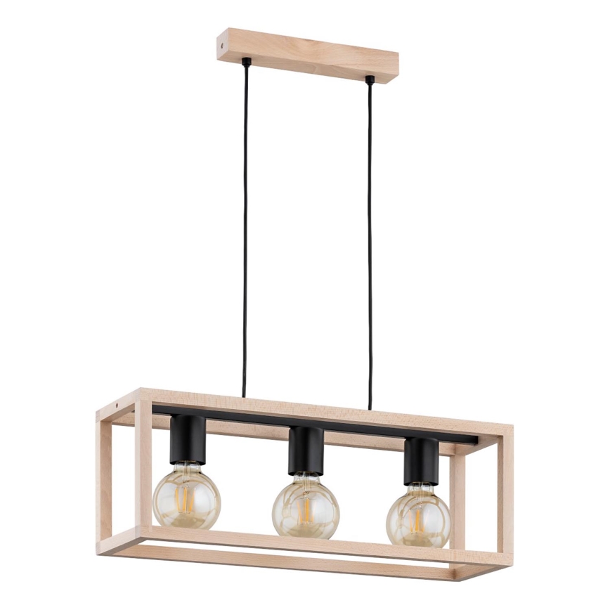 Luster na sajli PAKO 3xE27/15W/230V bež