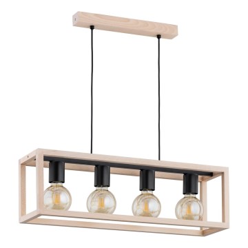 Luster na sajli PAKO 4xE27/15W/230V bež