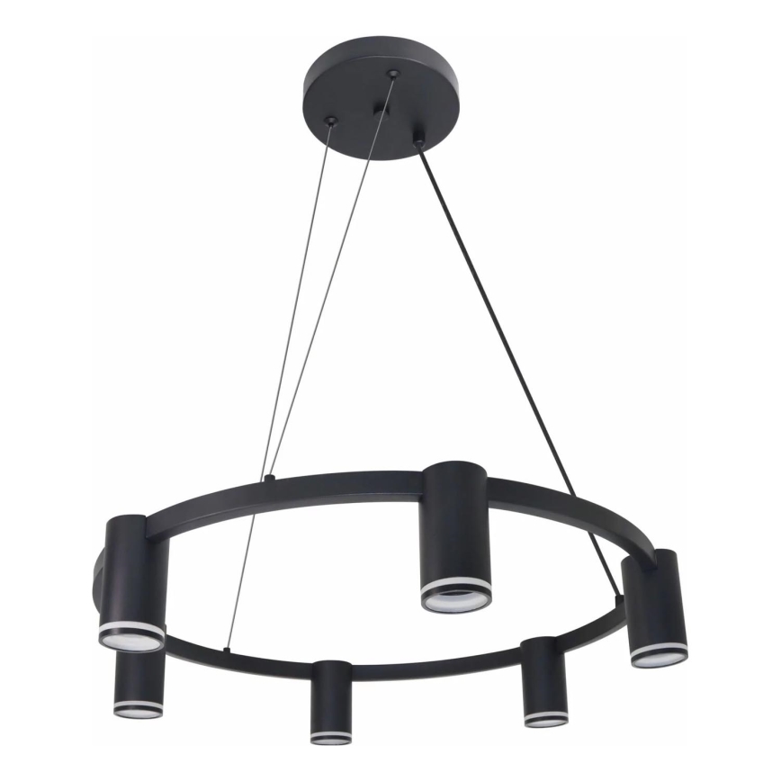 Luster na sajli PARIS 6xGU10/12W/230V crno