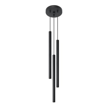 Luster na sajli PASTELO 3P 3xG9/12W/230V crno