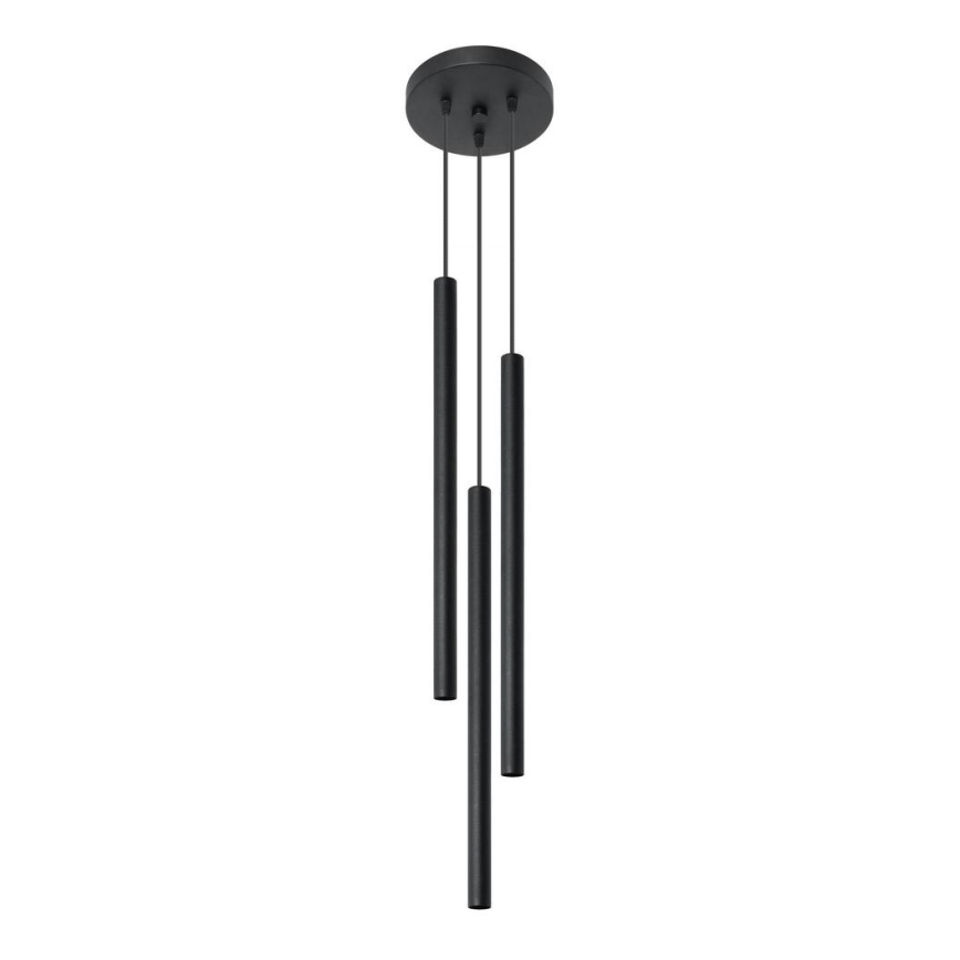 Luster na sajli PASTELO 3P 3xG9/12W/230V crno