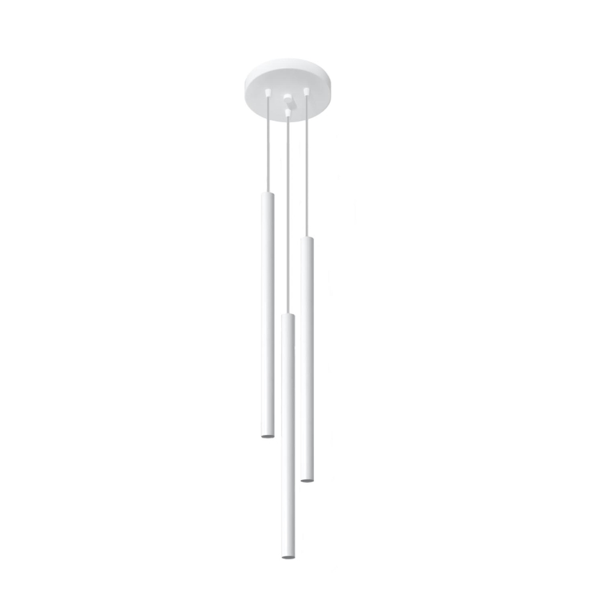 Luster na sajli PASTELO 3xG9/8W/230V bela