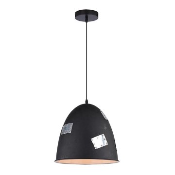 Luster na sajli PATCH 1xE27/60W/230V crno