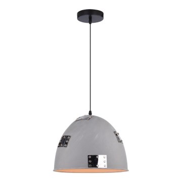 Luster na sajli PATCH 1xE27/60W/230V sivo