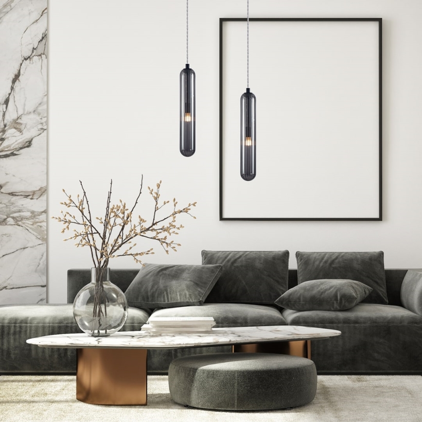 Luster na sajli PAX 1xG9/9W/230V crno